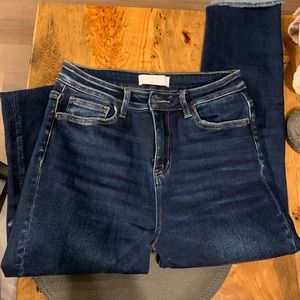 VERVET high waist straight leg jean